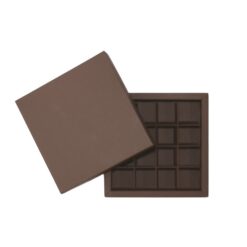 16er Pralinenschachtel „Sirio“ mit Kartondeckel in Carruba, Draufsicht