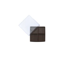 4er Pralinenschachtel „Sirio“ mit Klarsichtdeckel in Carruba, Draufsicht