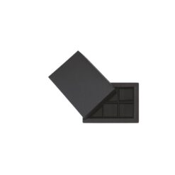 6er Pralinenschachtel „Sirio“ mit Kartondeckel in Schwarz, Draufsicht