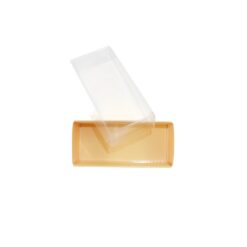 4er Macaron-Verpackung stehend mit Klarsichtdeckel, Farbe Creme