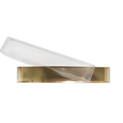 6er Trüffelstange mit Klarsichtdeckel, Farbe Gold