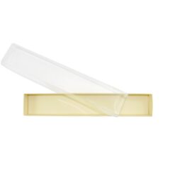 6er Trüffelstange mit Klarsichtdeckel, Farbe Creme