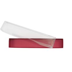 6er Trüffelstange mit Klarsichtdeckel, Farbe Rot