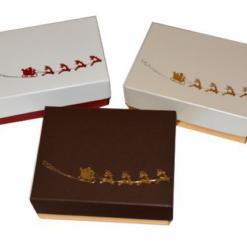 Pralinenverpackung-Weihnachten-Schlitten