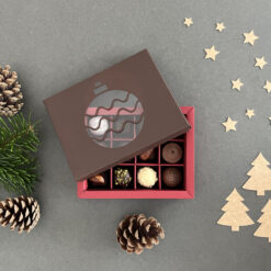 Weihnachtliche Pralinenschachteln