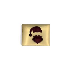 12er Pralinenschachtel mit Nikolaus-Fenster in Gold, Draufsicht