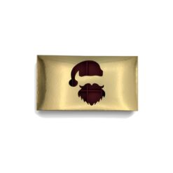 18er Pralinenschachtel mit Nikolaus-Fenster in Gold, Draufsicht