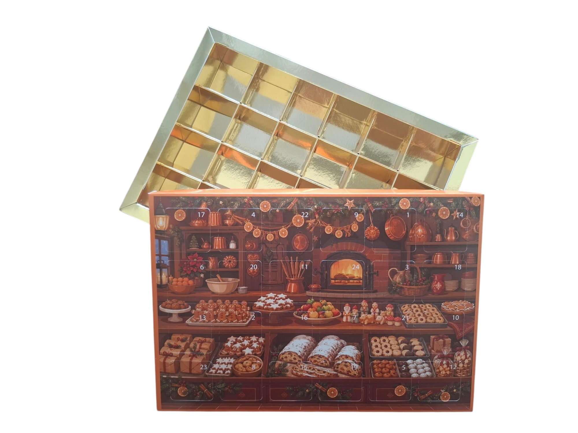 Kleiner Adventskalender für 24 Pralinen und Trüffel – Bild 6