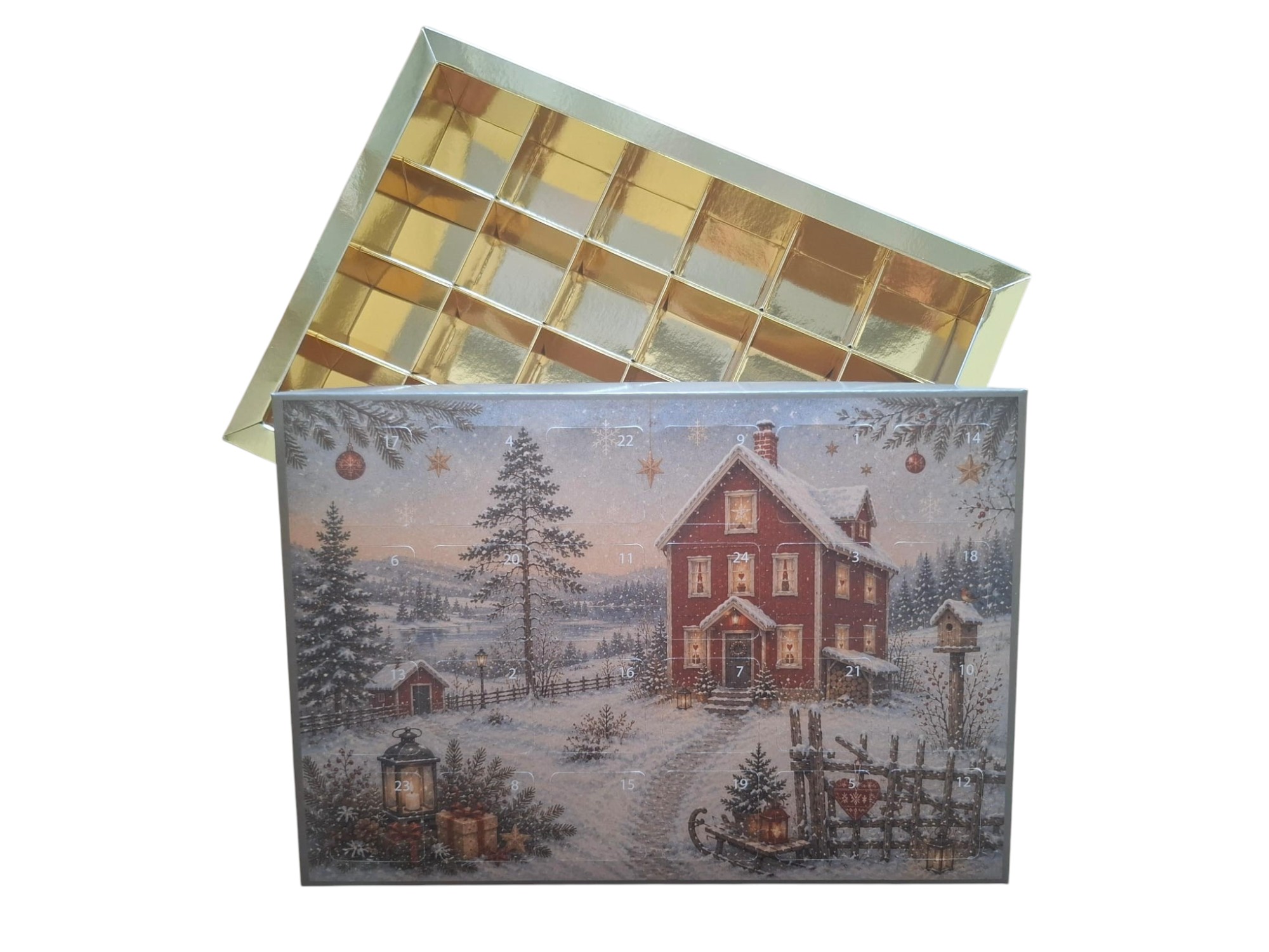 Kleiner Adventskalender für 24 Pralinen und Trüffel – Bild 8
