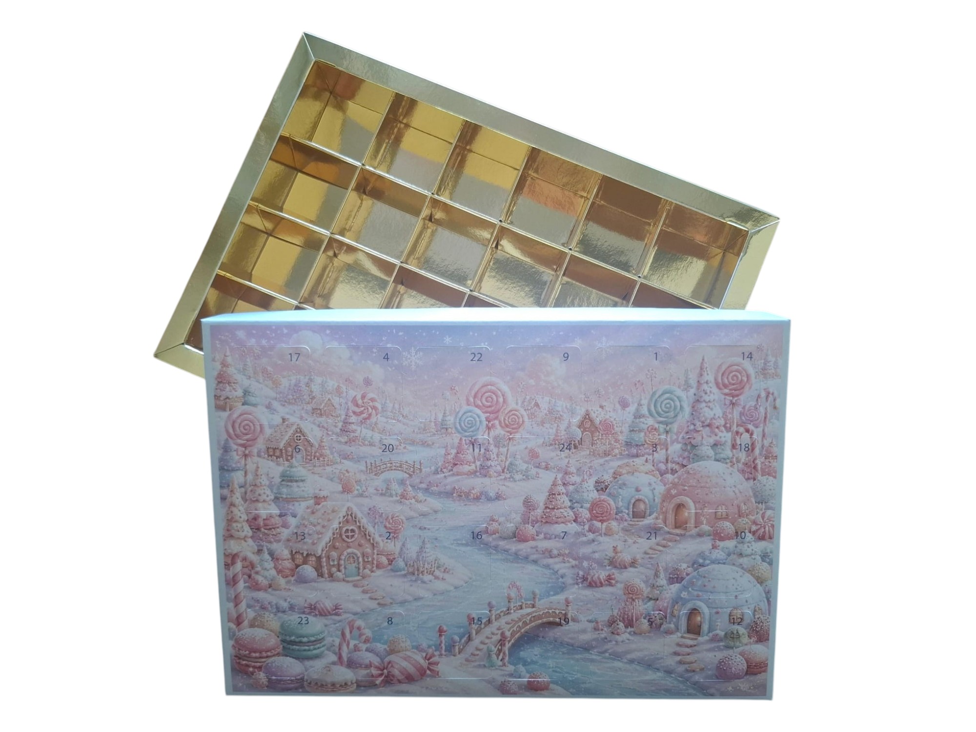 Kleiner Adventskalender für 24 Pralinen und Trüffel – Bild 7